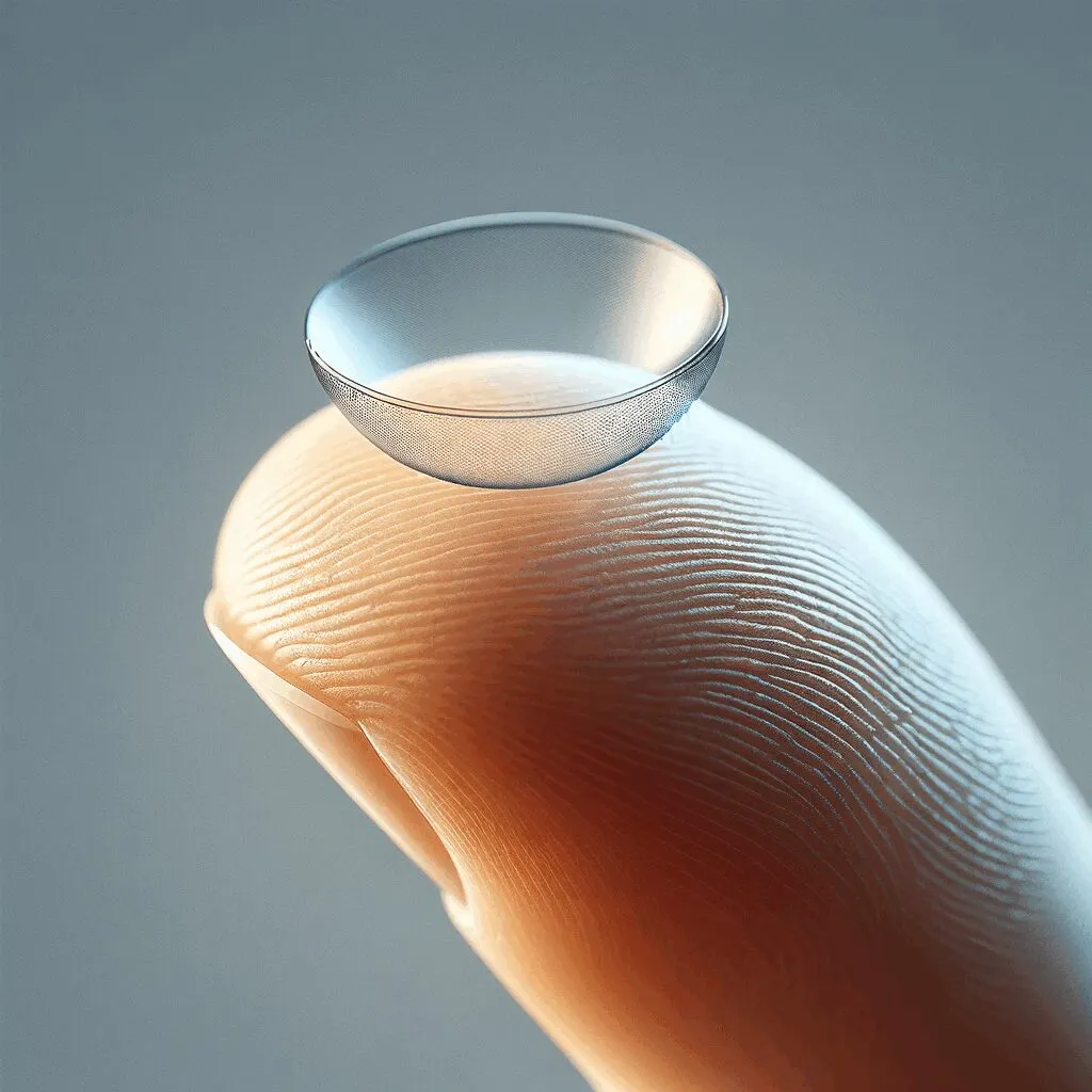 An early rigid PMMA orthokeratology contact lens