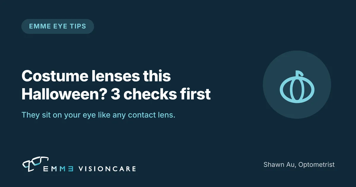 Costume lenses this Halloween: 3 checks first